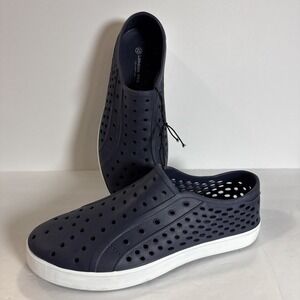 London Fog Mens Bately Perforated Slip‎ On Athletic Sneakers Water Shoes Size 12